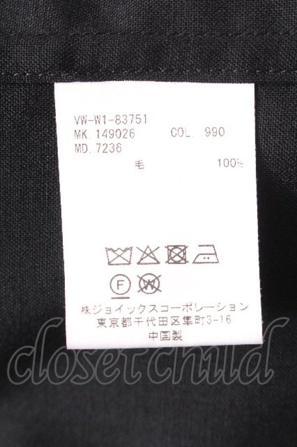 画像7: ヴィヴィアンウエストウッド 中古 / RIFFLEシャツ  黒  S-26-08-16-046-bl-AS-ZS (7)