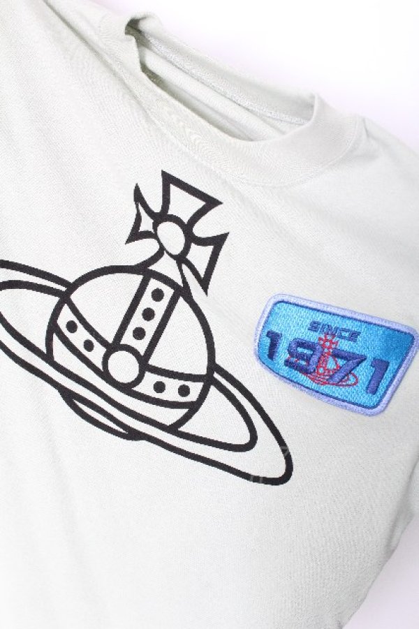 画像7: ヴィヴィアンウエストウッド MAN 中古 / BUY LESS CHOOSE WELL スウェット 00 黒ｘグリーン  S-26-08-16-047-ts-HR-ZS (7)