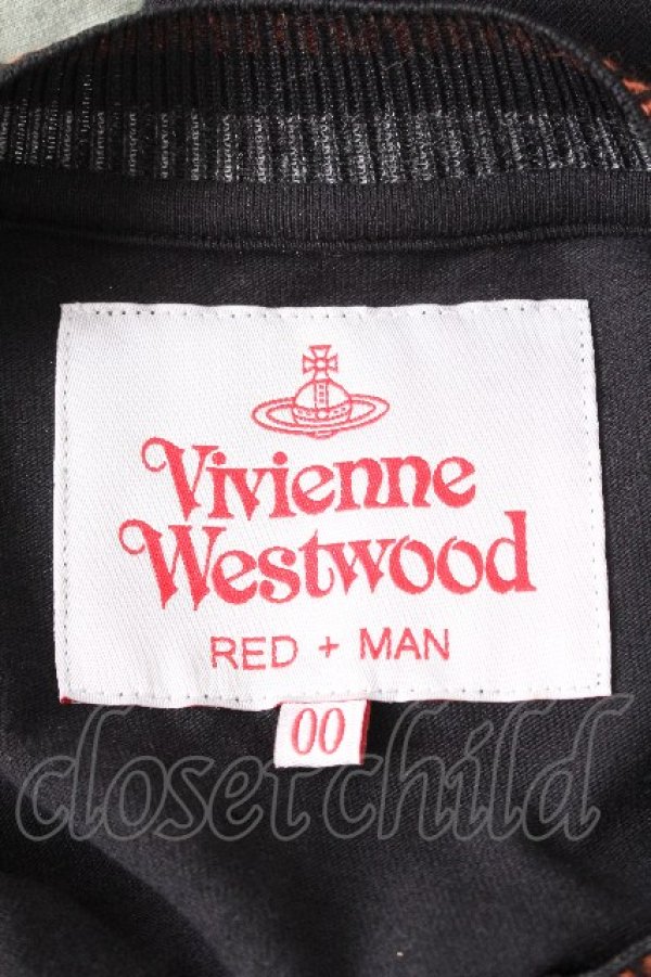 画像8: ヴィヴィアンウエストウッド MAN 中古 / BUY LESS CHOOSE WELL スウェット 00 黒ｘグリーン  S-26-08-16-047-ts-HR-ZS (8)