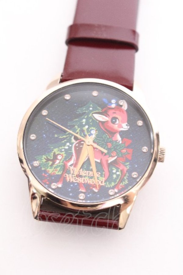 画像3: ヴィヴィアンウエストウッド 中古 / クリスマス限定バンビウォッチ  ワイン  S-26-08-16-008-ac-AS-ZS (3)