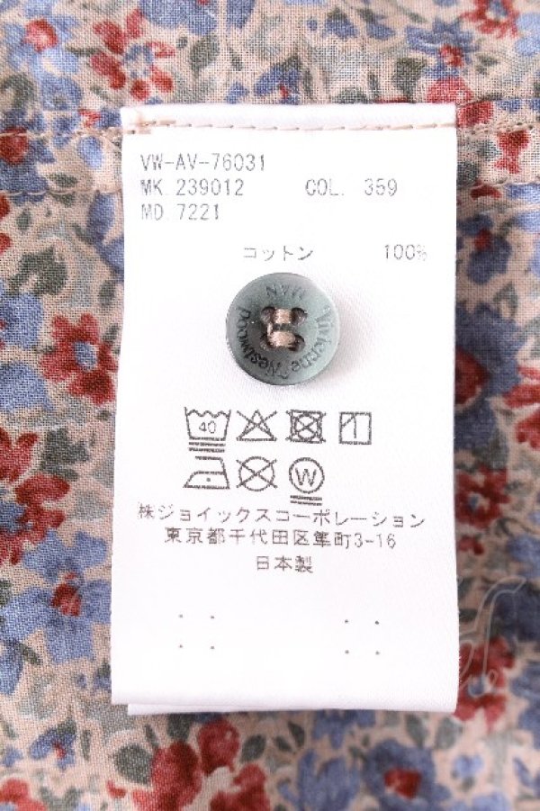 画像6: ヴィヴィアンウエストウッド MAN 中古 / KISS ME KITTY FLORETS ビッグクラシックシャツ  ベージュ  S-26-08-16-048-bl-AS-ZS (6)