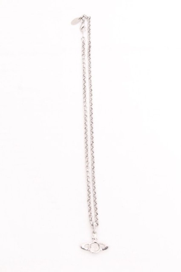 画像3: ヴィヴィアンウエストウッド 中古 / ミニバスレリーフネックレス  シルバー  S-26-08-16-013-ac-AS-ZS (3)