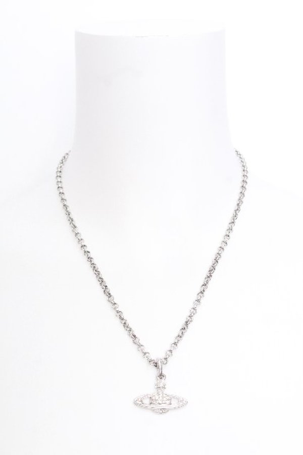 画像4: ヴィヴィアンウエストウッド 中古 / ミニバスレリーフネックレス  シルバー  S-26-08-16-013-ac-AS-ZS (4)