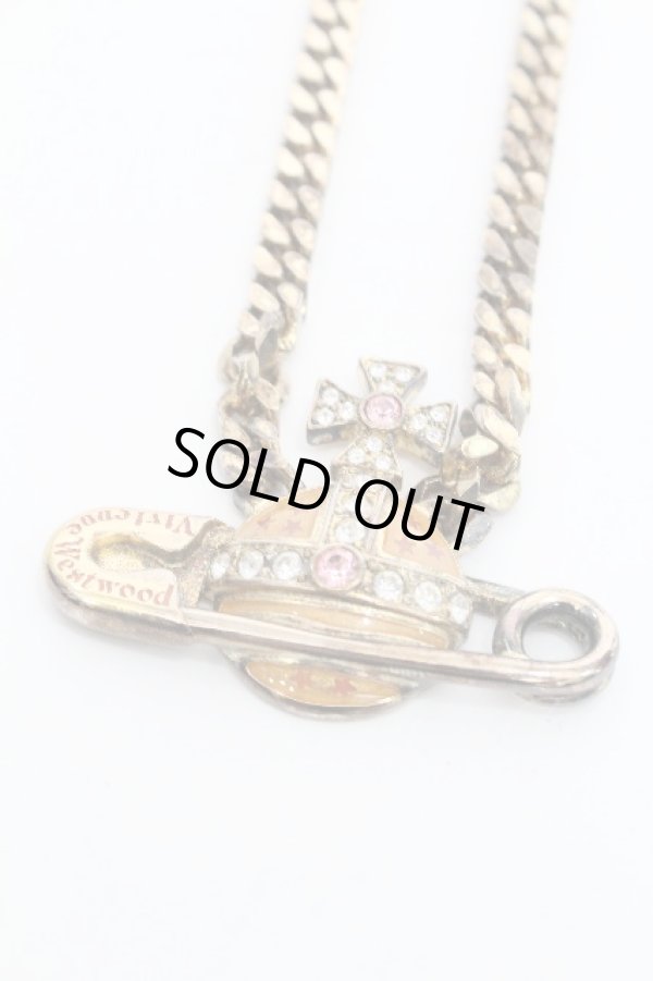 画像4: ヴィヴィアンウエストウッド 中古 / NC/スターセーフティピンネックレス  ゴールド  S-26-08-16-015-nl-AS-ZS (4)