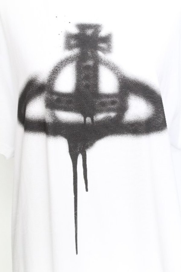 画像3: ヴィヴィアンウエストウッド 中古 / SPRAY ORB CLASSIC Tシャツ  白  S-26-08-16-020-bl-HR-ZS (3)
