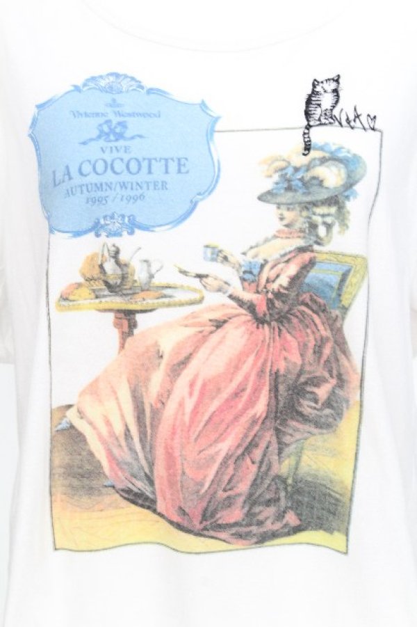 画像3: ヴィヴィアンウエストウッド 中古 / Cocotte Tシャツ S 白  S-26-08-16-021-ts-AS-ZS (3)