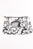 画像2: ヴィヴィアンウエストウッド 中古 / BOTTOM GUSSET ポーチ  黒ｘ白  S-26-08-16-004-gd-AS-ZS (2)