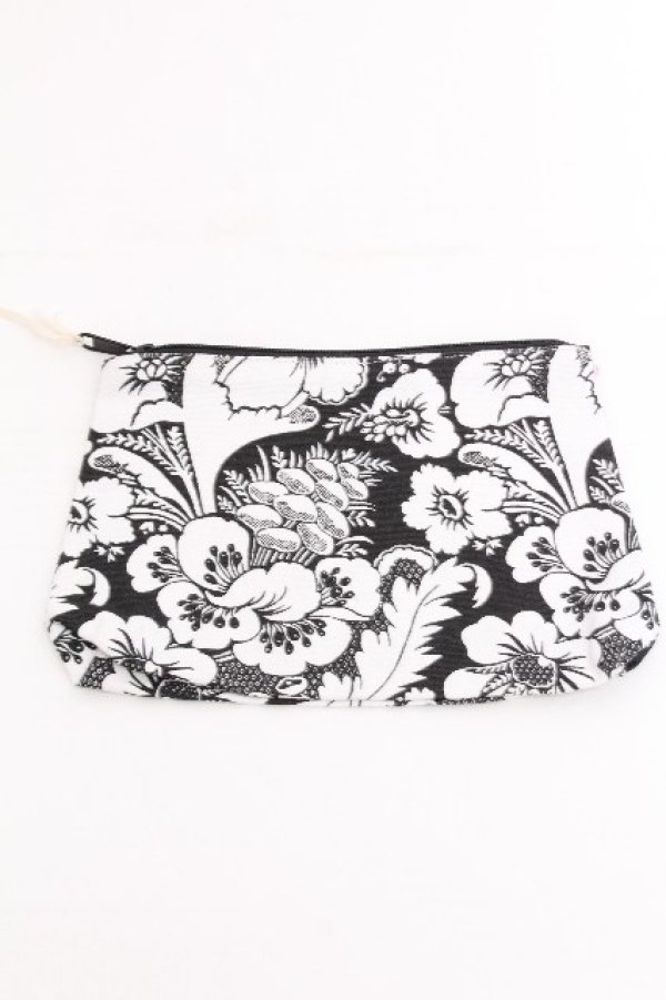 画像2: ヴィヴィアンウエストウッド 中古 / BOTTOM GUSSET ポーチ  黒ｘ白  S-26-08-16-004-gd-AS-ZS (2)