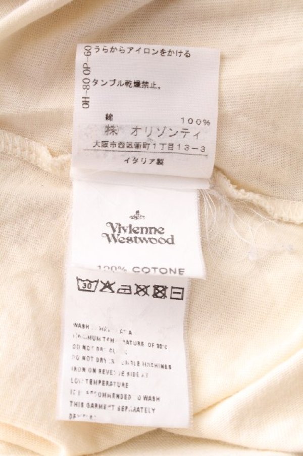 画像6: ヴィヴィアンウエストウッド 中古 / YOUR SELFプリントTシャツ S オフ  S-26-09-06-027-ts-AS-ZS (6)