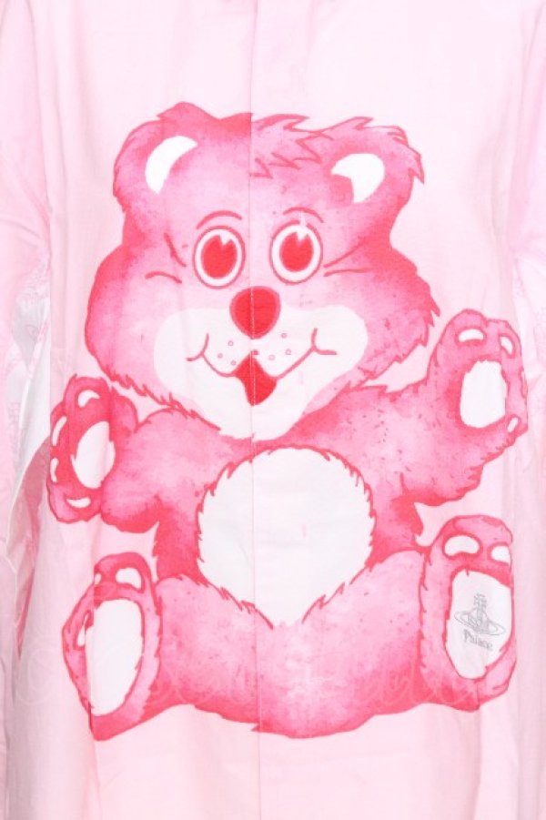 画像3: ヴィヴィアンウエストウッド 中古 / Palaceコラボテディベアシャツ S ピンク  S-26-09-06-028-bl-AS-ZS (3)