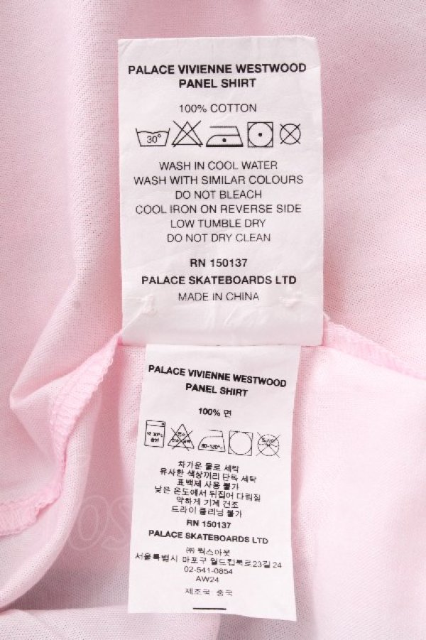 画像6: ヴィヴィアンウエストウッド 中古 / Palaceコラボテディベアシャツ S ピンク  S-26-09-06-028-bl-AS-ZS (6)