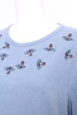 画像3: ヴィヴィアンウエストウッド 中古 / オーブ刺繍Tシャツ XXL ブルー  S-26-09-06-031-ts-AS-ZS (3)