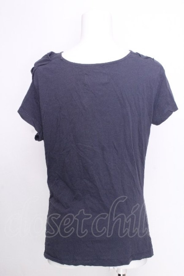 画像2: ヴィヴィアンウエストウッド 中古 / カラーオーブ刺繍変形Tシャツ S ブルー  S-26-09-06-033-ts-AS-ZS (2)
