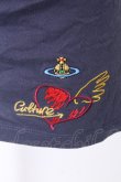 画像3: ヴィヴィアンウエストウッド 中古 / カラーオーブ刺繍変形Tシャツ S ブルー  S-26-09-06-033-ts-AS-ZS (3)
