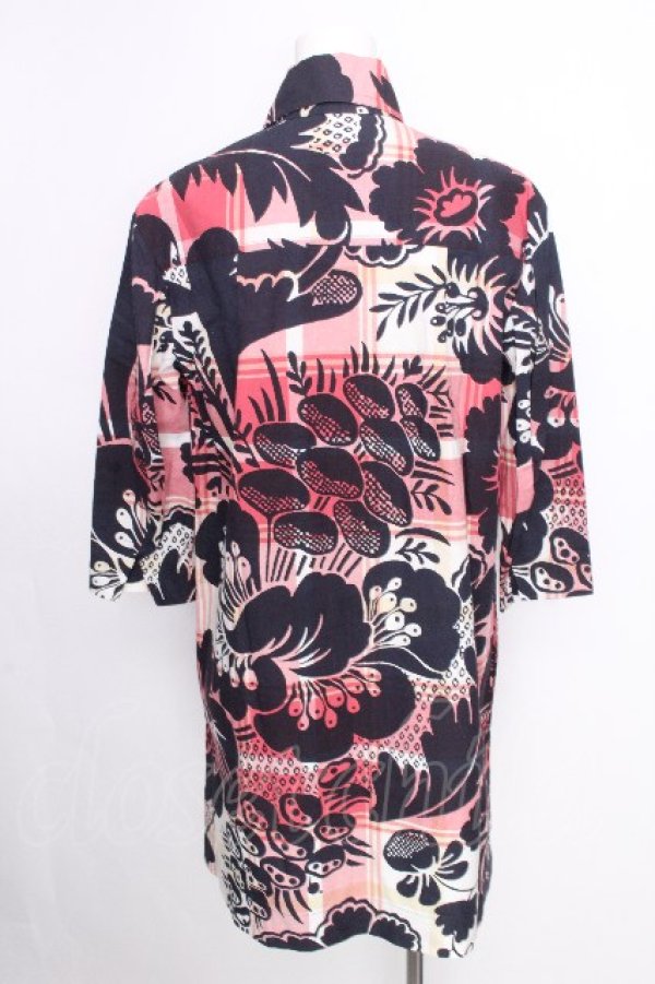 画像2: ヴィヴィアンウエストウッド 中古 / サバンナフラワーラブシャツワンピース  赤  S-26-09-06-036-op-AS-ZS (2)