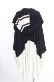 画像2: ヴィヴィアンウエストウッド MAN 中古 / バイカラーポンチョ  黒ｘオフ  S-26-09-06-044-jc-AS-ZS (2)