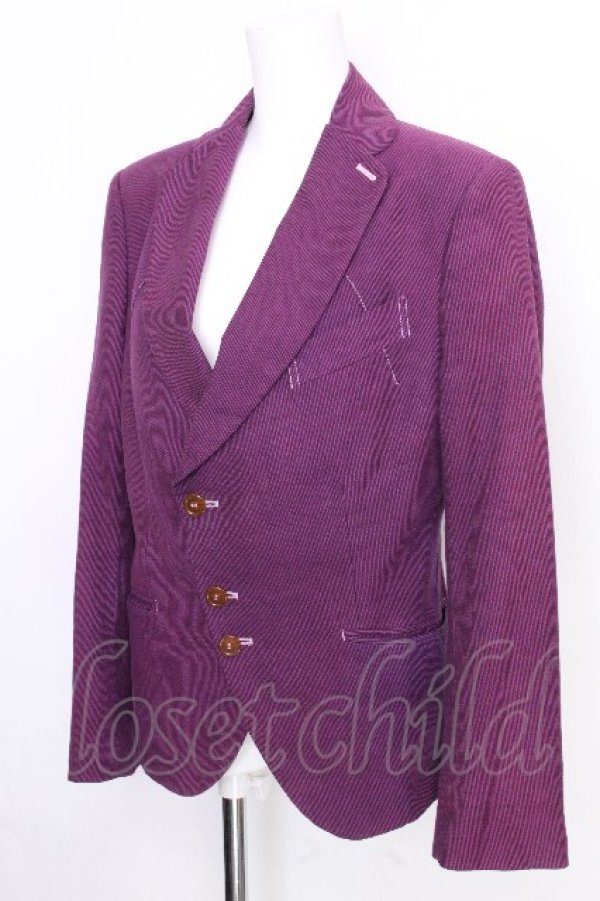 画像3: ヴィヴィアンウエストウッド MAN 中古 / コーデュロイジャケット 44 紫  S-26-09-06-046-to-AS-ZS (3)