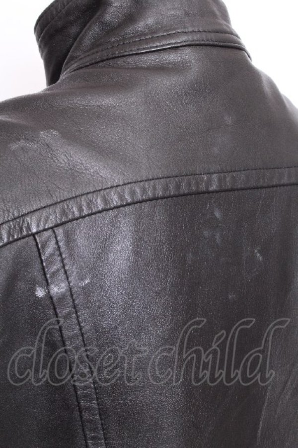 画像5: ヴィヴィアンウエストウッド 中古 / ユニオンジャックZIPレザージャケット 2 黒  S-26-09-06-050-jc-AS-ZS (5)