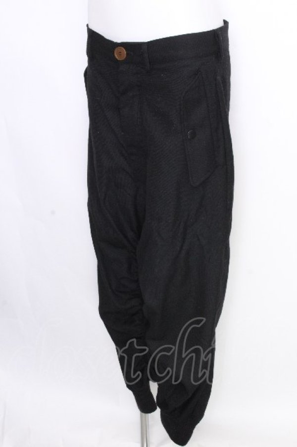 画像3: ヴィヴィアンウエストウッド MAN 中古 / ウールシャーリングパンツ 46 黒  S-26-09-06-056-pa-AS-ZS (3)