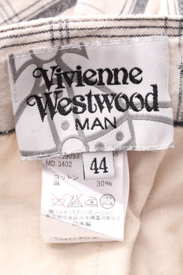 画像4: ヴィヴィアンウエストウッド MAN 中古 / リネンパンツ 44 オフ  S-26-09-06-057-pa-AS-ZS (4)