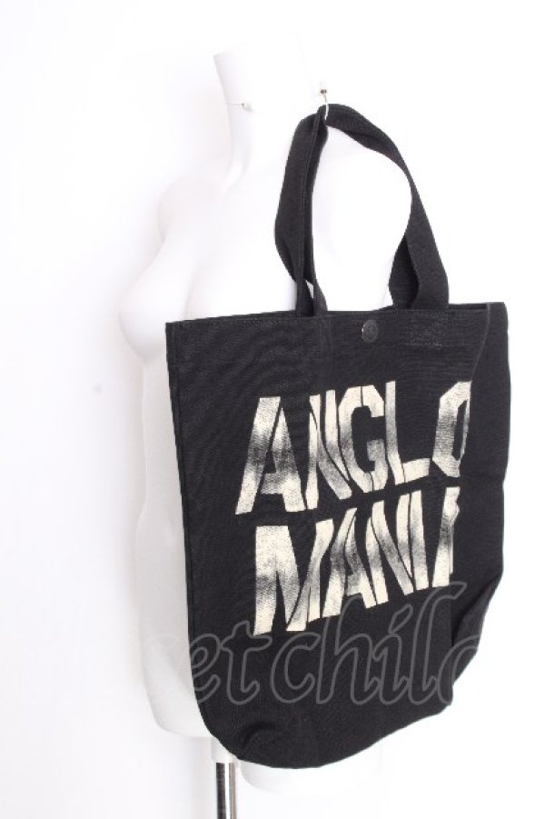 画像3: ANGLOMANIA 中古 / ロゴトートバッグ  黒  S-26-09-06-021-ba-HR-ZS (3)