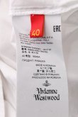 画像5: ヴィヴィアンウエストウッド 中古 / カラーオーブ刺繍高襟シャツ 40 白  S-26-09-06-024-bl-AS-ZS (5)