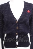 画像3: ヴィヴィアンウエストウッド 中古 / オーブ刺繍カーディガン 2 紺  S-26-09-13-019-to-AS-ZS (3)