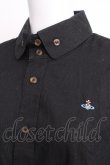 画像3: ヴィヴィアンウエストウッド 中古 / カラーオーブ刺繍高襟シャツ 50 黒  S-26-09-13-022-bl-AS-ZS (3)