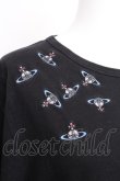 画像3: ANGLOMANIA 中古 / オーブ刺繍Tシャツ M 黒  S-26-09-13-024-ts-AS-ZS (3)