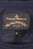 画像4: ANGLOMANIA 中古 / オーブ刺繍Tシャツ M 紺  S-26-09-13-026-ts-AS-ZS (4)