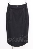 画像2: ヴィヴィアンウエストウッド 中古 / ボタンデザインウールスカート 42 黒  S-26-09-13-043-sk-AS-ZS (2)