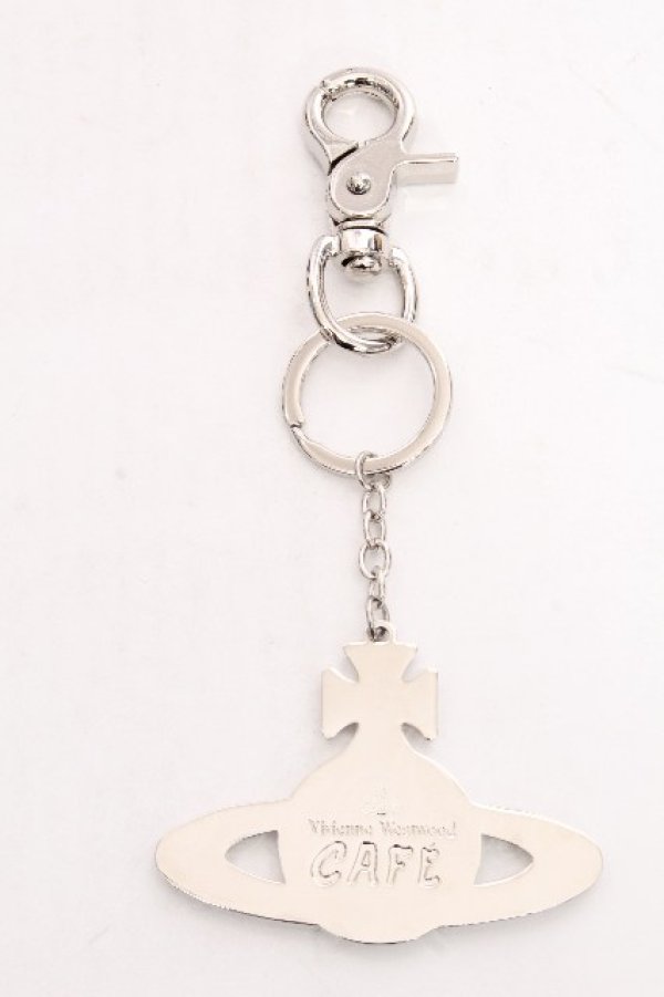 画像2: ヴィヴィアンウエストウッド 中古 / cafe限定オーブキーリング  ブルーｘ赤  S-26-09-20-028-gd-AS-ZS (2)