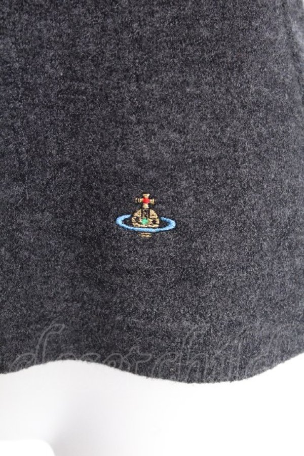 画像3: ヴィヴィアンウエストウッド 中古 / カラーオーブ刺繍ニット M グレー  S-26-10-04-023-ts-HR-ZS (3)