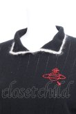 画像3: ヴィヴィアンウエストウッド 中古 / ワイドリブスカラップ衿付トップ  黒  S-26-10-04-025-to-HR-ZS (3)