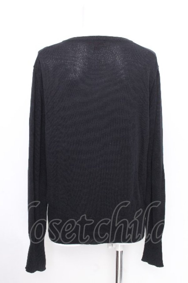 画像2: ヴィヴィアンウエストウッド 中古 / カラーオーブ刺繍カーディガン L 黒  S-26-10-04-026-to-AS-ZS (2)