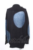 画像2: ヴィヴィアンウエストウッド 中古 / スポットカーディガン 2 黒ｘ青  S-26-10-04-027-to-AS-ZS (2)