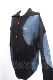 画像3: ヴィヴィアンウエストウッド 中古 / スポットカーディガン 2 黒ｘ青  S-26-10-04-027-to-AS-ZS (3)