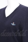 画像3: ヴィヴィアンウエストウッド 中古 / カラーオーブ刺繍ニット M 紺  S-26-10-04-007-ts-AS-ZS (3)