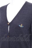 画像3: ヴィヴィアンウエストウッド 中古 / カラーオーブ刺繍ロングカーディガン S 紺  S-26-10-04-008-bl-AS-ZS (3)