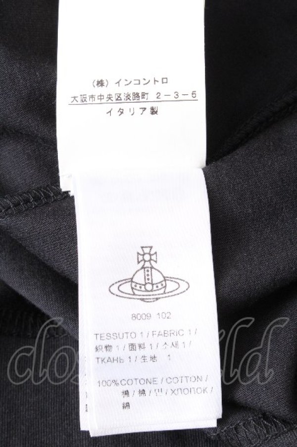 画像5: ヴィヴィアンウエストウッド 中古 / 額縁サラバストプリントTシャツ L 黒  S-26-10-04-010-bl-AS-ZS (5)