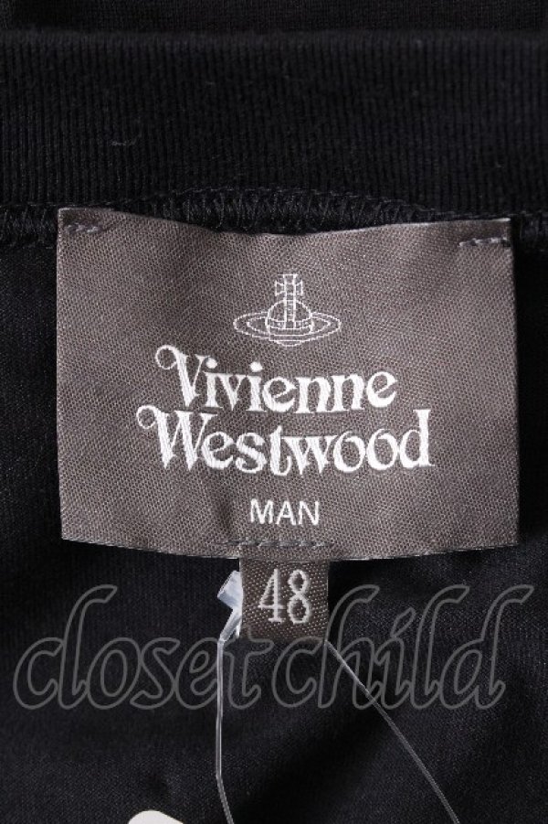 画像5: ヴィヴィアンウエストウッド MAN 中古 / コットンラム半袖Tシャツ 48 黒  S-26-10-04-012-ts-AS-ZS (5)
