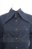 画像3: ヴィヴィアンウエストウッド 中古 / カラーオーブ刺繍ブラウス  II 紺  S-26-10-04-015-to-AS-ZS (3)