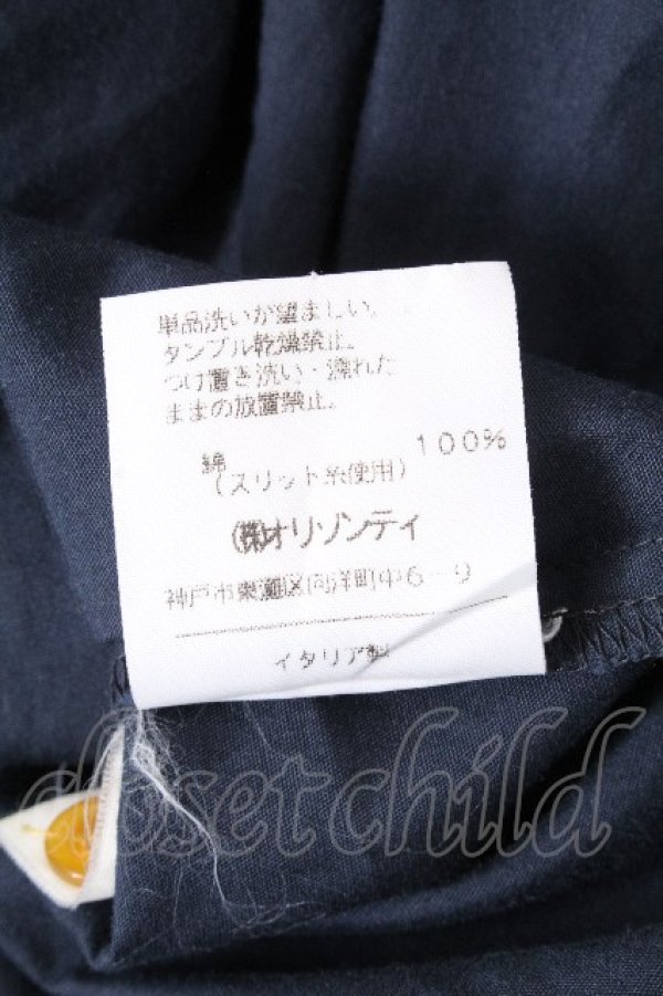 画像7: ヴィヴィアンウエストウッド 中古 / カラーオーブ刺繍ブラウス  II 紺  S-26-10-04-015-to-AS-ZS (7)