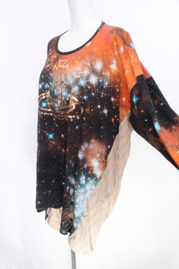 画像4: ヴィヴィアンウエストウッド MAN 中古 / ギャラクシーTシャツ 46 マルチ  S-26-10-11-036-ts-AS-ZS (4)