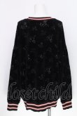 画像2: ヴィヴィアンウエストウッド 中古 / オーブ総柄ベロアスウェット 00 黒  S-26-10-11-039-to-AS-ZS (2)