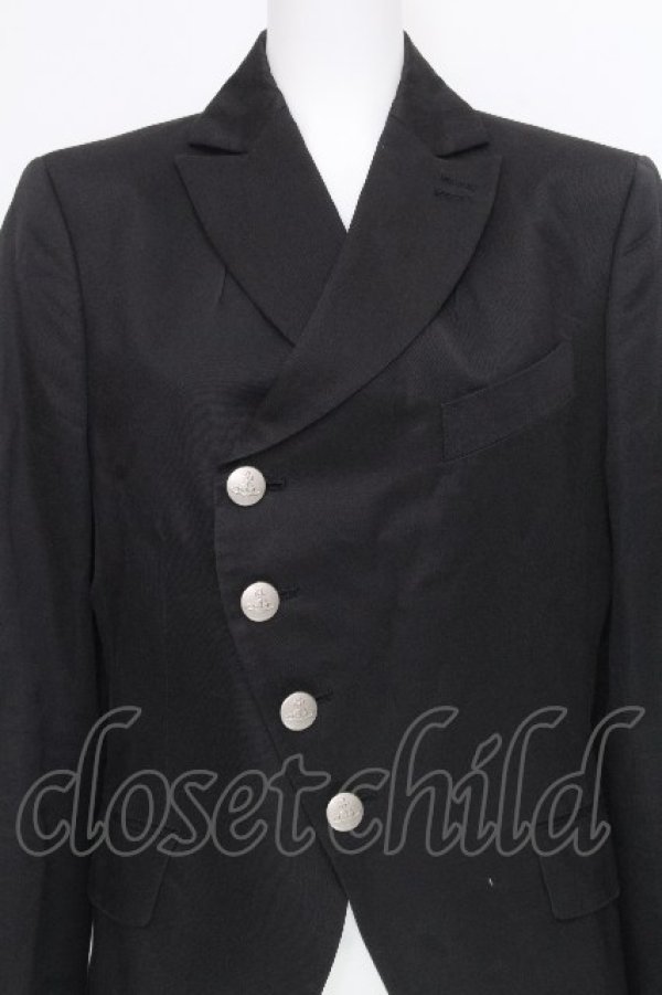 画像3: ヴィヴィアンウエストウッド MAN 中古 / オーブボタンジャケット 44 黒  S-26-10-11-041-jc-AS-ZS (3)