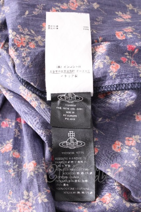 画像7: ヴィヴィアンウエストウッド 中古 / SATURDAY DRESS（サタデードレス） 38 紺  S-26-10-11-048-op-AS-ZS (7)