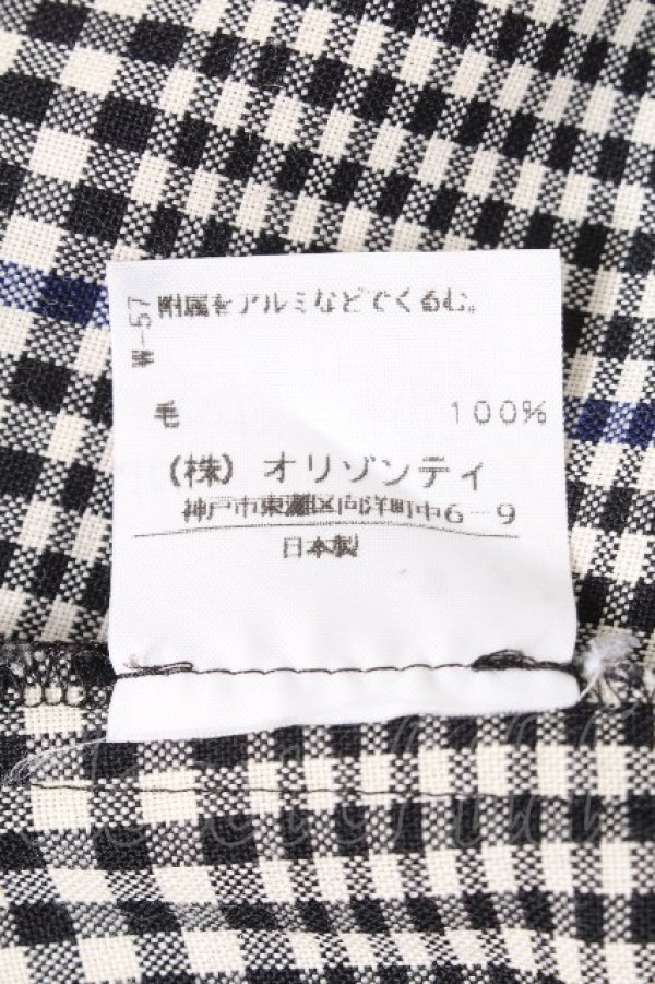 画像6: ヴィヴィアンウエストウッド 中古 / ギンガム開襟ワンピース 2 オフｘ黒  S-26-10-11-051-op-AS-ZS (6)