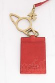 画像2: ヴィヴィアンウエストウッド 中古 / オーブクリップパスケース＆カラビナ  赤  S-26-10-11-007-gd-AS-ZS (2)