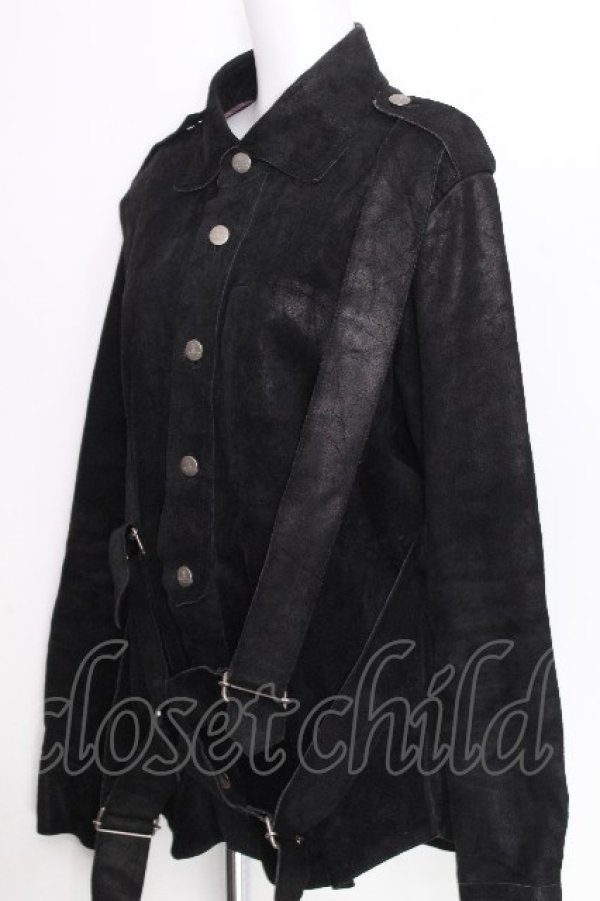 画像3: ヴィヴィアンウエストウッド MAN 中古 / パラシュートレザージャケット 46 黒  S-26-10-11-052-jc-AS-ZS (3)